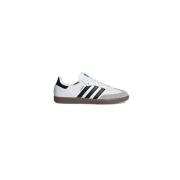 Leren Sneaker met 2cm Hak Adidas , White , Dames