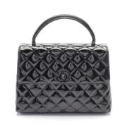 Pre-owned Leather handbags Chanel Vintage , Black , Dames