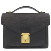 Pre-owned Leather louis-vuitton-bags Louis Vuitton Vintage , Black , D...