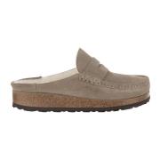 Leren Muiltjes met Kurken Zool Birkenstock , Beige , Heren