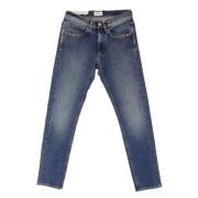 Comfort Mid Stone Wash Denim Jeans Amish , Blue , Heren