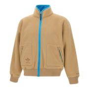 Zachte Fleecejas Beige Turquoise Adidas , Beige , Heren