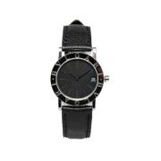 Pre-owned Stainless Steel watches Bvlgari Vintage , Black , Dames