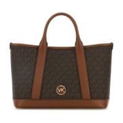 Luisa Canvas Shopping Bag Michael Kors , Brown , Dames