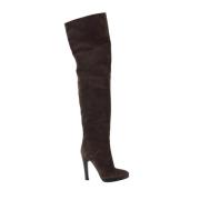 Pre-owned Suede boots Giuseppe Zanotti Pre-owned , Brown , Dames