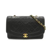 Pre-owned Leather crossbody-bags Chanel Vintage , Black , Dames