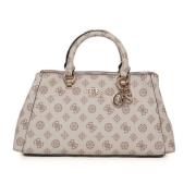 Evelune Medium Tas met Afneembare Band Guess , Beige , Dames