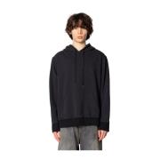 Zwarte Sweatshirt met Crew Neck MM6 Maison Margiela , Black , Heren