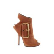 Pre-owned Leather heels Giuseppe Zanotti Pre-owned , Brown , Dames