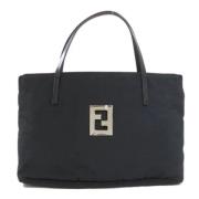 Pre-owned Canvas handbags Fendi Vintage , Black , Dames