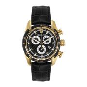 Heren Chronograaf V-Ray Chrono Goud Zwart Ve2I00921 Versace , Black , ...