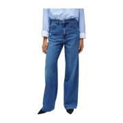 Wijde Pijp Jeans Salsa , Blue , Dames