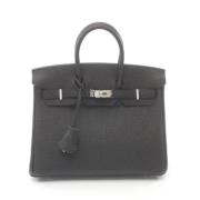 Pre-owned Leather handbags Hermès Vintage , Black , Dames