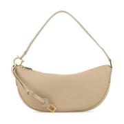 Leren Schoudertas Salvatore Ferragamo , Beige , Dames