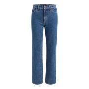 Blauwe Straight Leg Jeans Khaite , Blue , Dames