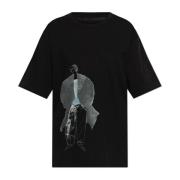 T-shirt met print Y-3 , Black , Dames