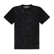 Kanten T-shirt Versace Jeans Couture , Black , Heren