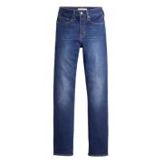 724 High Rise Straight Levi's , Blue , Dames