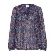 Blauwe Viscose Shirt met Lange Mouwen Isabel Marant Étoile , Blue , Da...