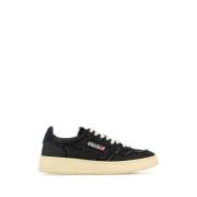 Zwarte Denim Medalist Sneakers Autry , Black , Dames