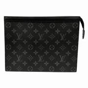 Pre-owned Canvas clutches Louis Vuitton Vintage , Black , Dames