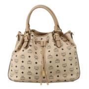 Pre-owned Canvas handbags MCM Pre-owned , Beige , Dames