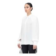 Verfijnde Ivoor Lange Mouwen Shirt Elisabetta Franchi , White , Dames