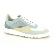 Blauw/Wit/Beige Sneaker Floris van Bommel , Multicolor , Heren