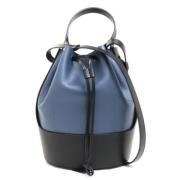 Pre-owned Leather shoulder-bags Loewe Pre-owned , Blue , Dames