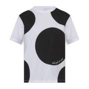 Katoenen T-shirt met ronde halslijn Kate Spade , White , Dames