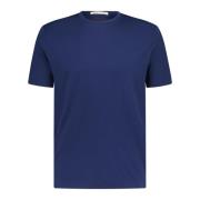 Wollen T-shirt Rechte Snit Ronde Hals Maurizio Baldassari , Blue , Her...