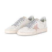 Glitter Lace Sneaker in Used Look Golden Goose , White , Dames