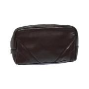 Pre-owned Leather chanel-bags Chanel Vintage , Brown , Dames