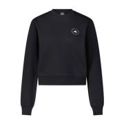 Logo Cropped Sweater Oversize Zacht Stof Adidas by Stella McCartney , ...