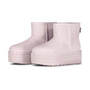 Velours Plateau laarzen met Elegante Details UGG , Pink , Dames