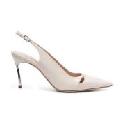 Beige Medium Heel Pumps Schoenen Casadei , Beige , Dames