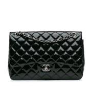 Pre-owned Leather chanel-bags Chanel Vintage , Black , Dames