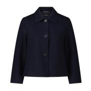 Klassieke Blazer met Overhemdkraag Windsor , Blue , Dames