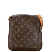 Pre-owned Canvas louis-vuitton-bags Louis Vuitton Vintage , Brown , Da...