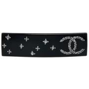 Pre-owned Plastic hair-accessories Chanel Vintage , Black , Dames