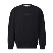 Sweatshirt met Logo-Print, Moderne Stijl Carlo Colucci , Black , Heren