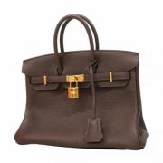 Pre-owned Leather handbags Hermès Vintage , Brown , Dames