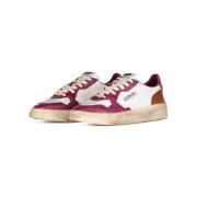 Vintage Leren Sneakers Autry , Multicolor , Dames