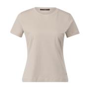 Katoenen T-shirt Comfort Stijl Windsor , Beige , Dames