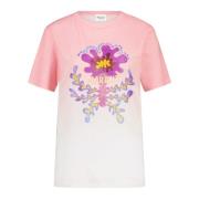 Bedrukt Katoenen T-shirt Isabel Marant , Pink , Dames