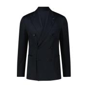 Katoenen Slim-Fit Blazer Lardini , Blue , Heren