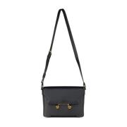 Elegante Handtas met Gouden Details Marni , Black , Dames