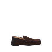 Donkerbruine Vierkante Loafers Jacquemus , Brown , Dames