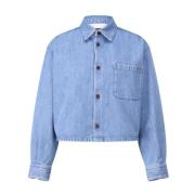 Klassiek Denim Overshirt A.p.c. , Blue , Dames