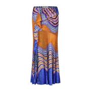 Feminine Ruffle Rok met Abstract Patroon Ulla Johnson , Multicolor , D...